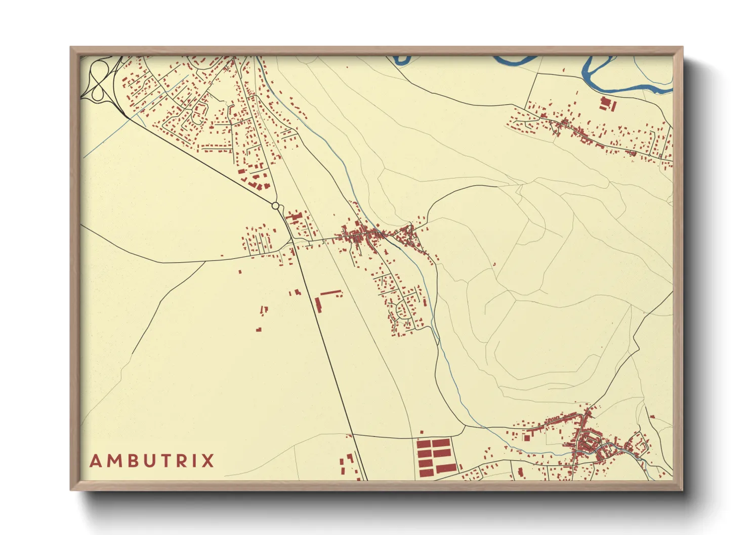 Une affiche de carte sur Ambutrix