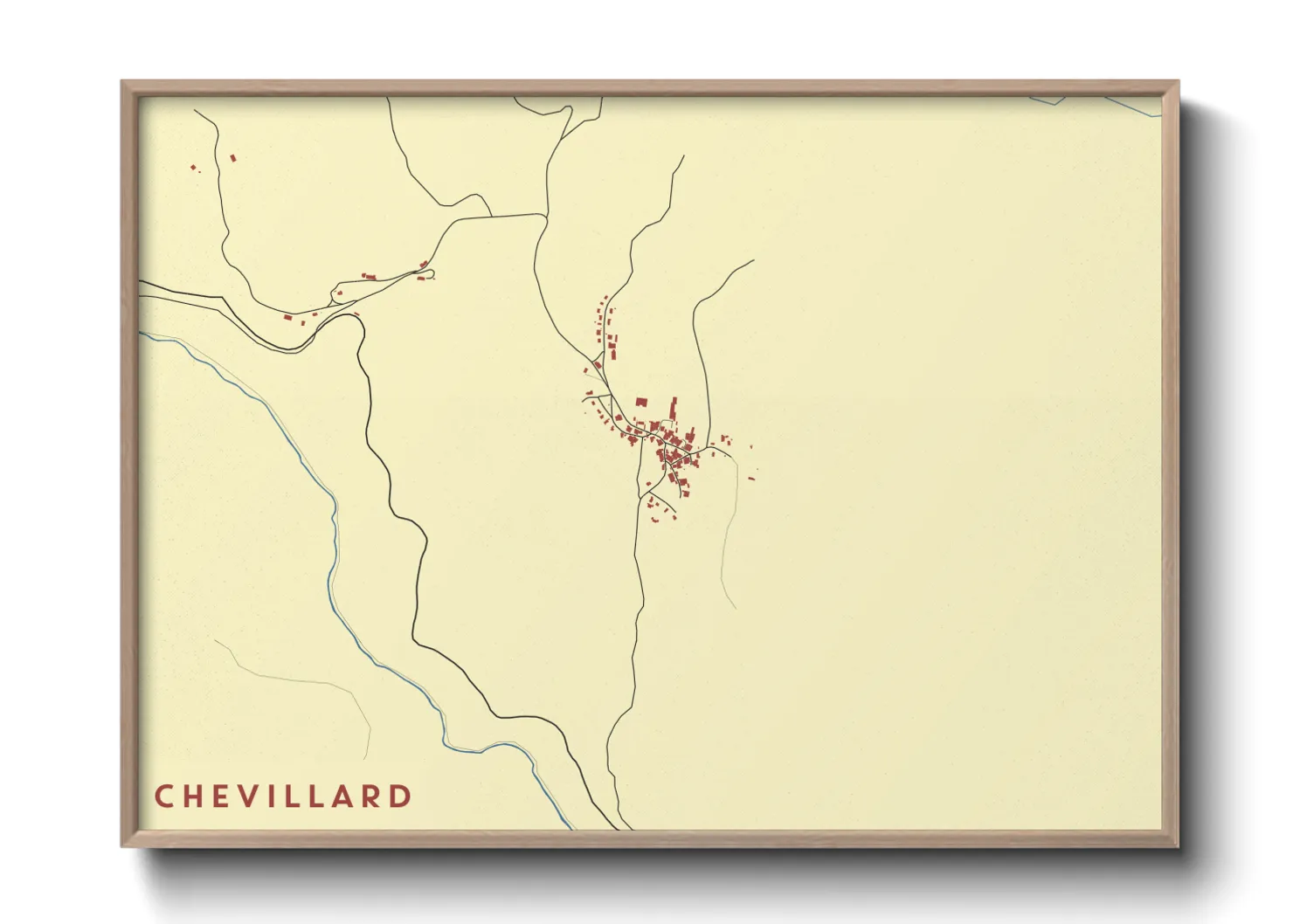 Une affiche de carte sur Chevillard
