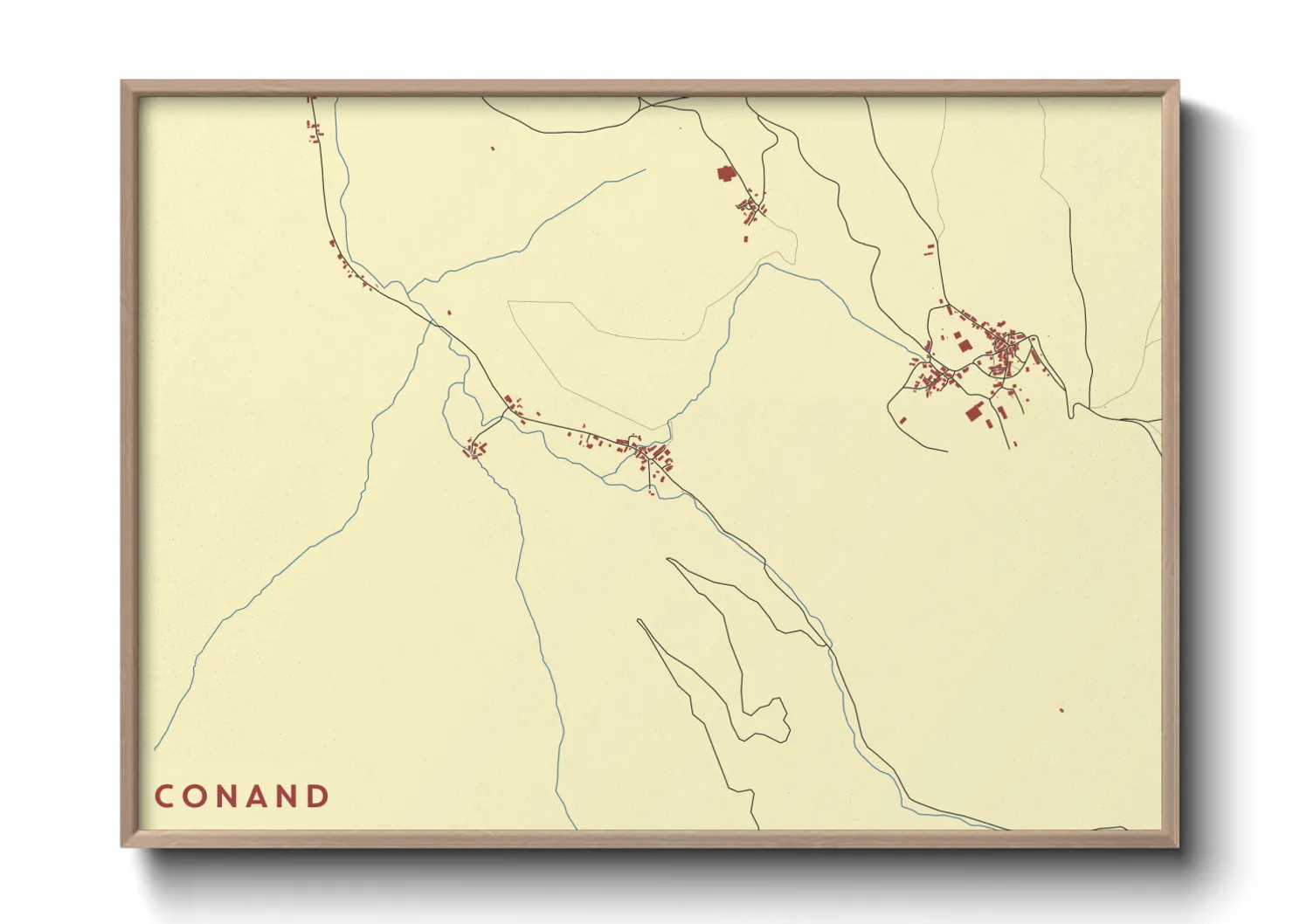 Une affiche de carte sur Conand