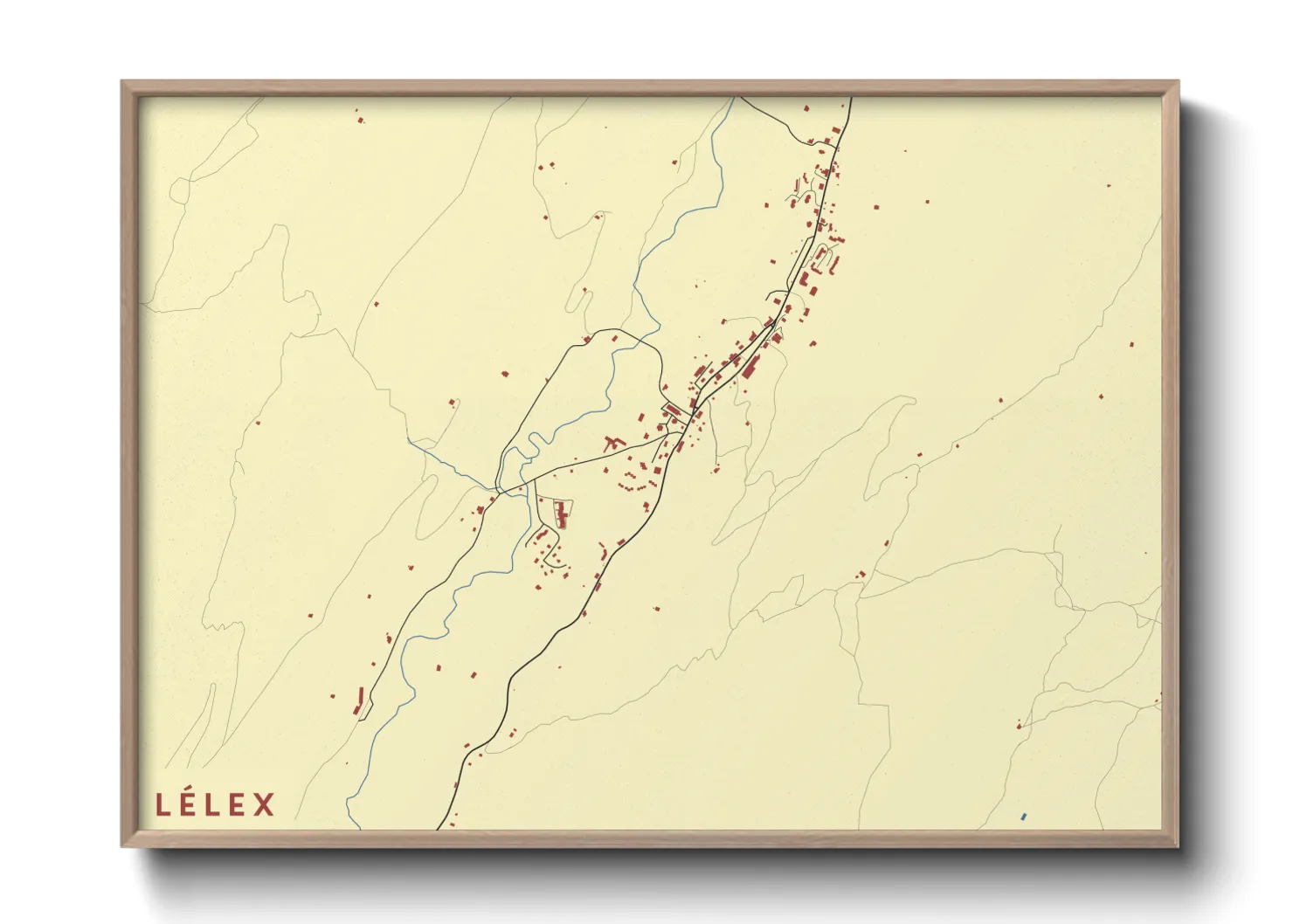 Une affiche de carte sur Lélex