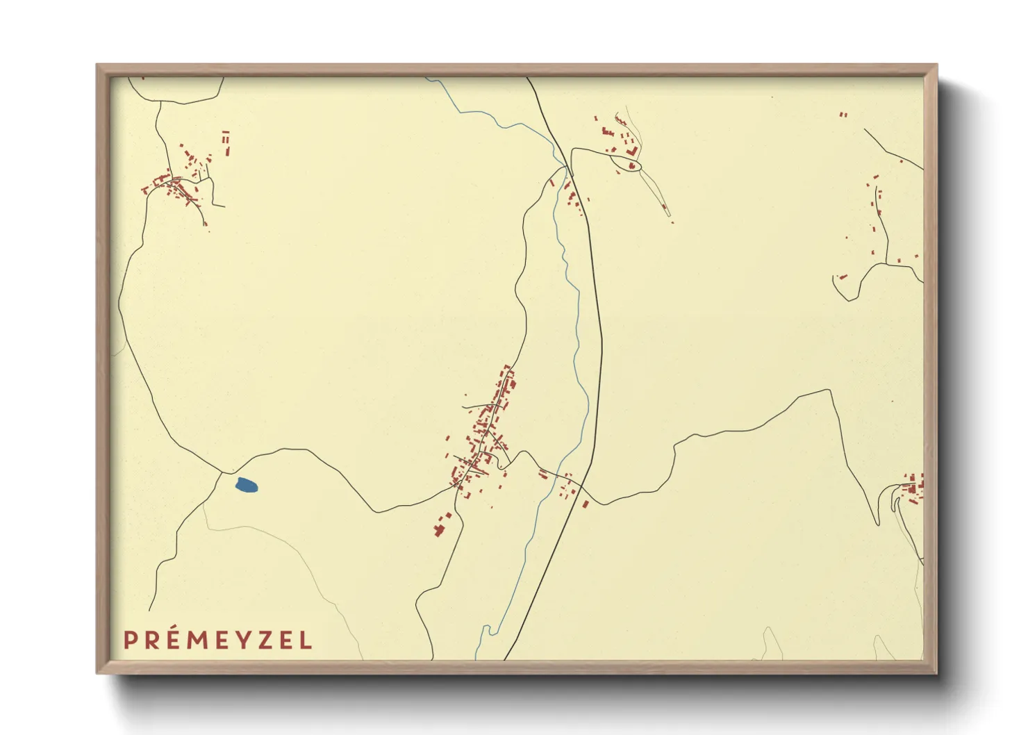 Une affiche de carte sur Prémeyzel