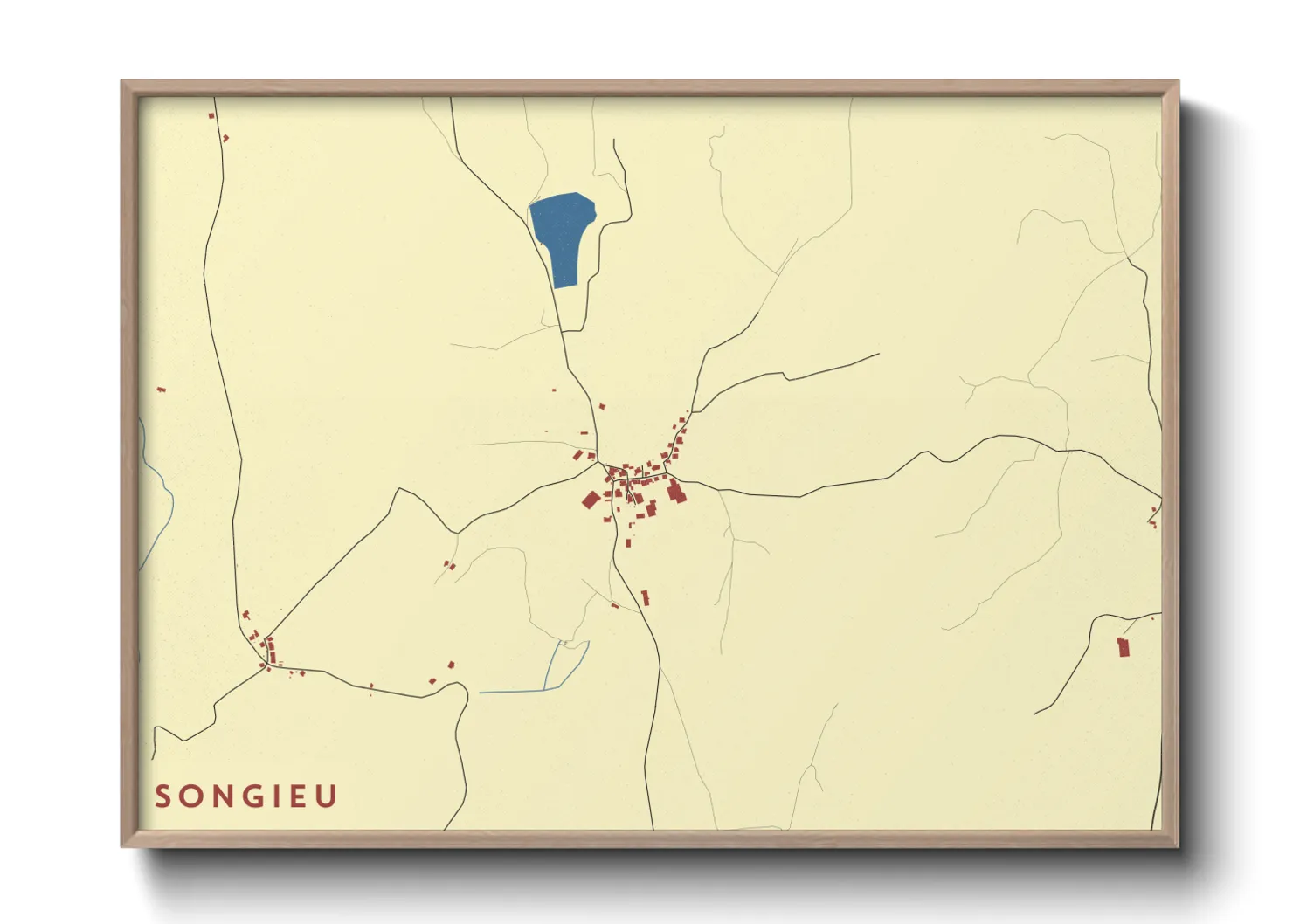 Une affiche de carte sur Songieu