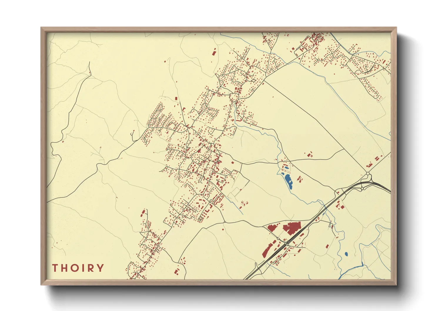 Une affiche de carte sur Thoiry