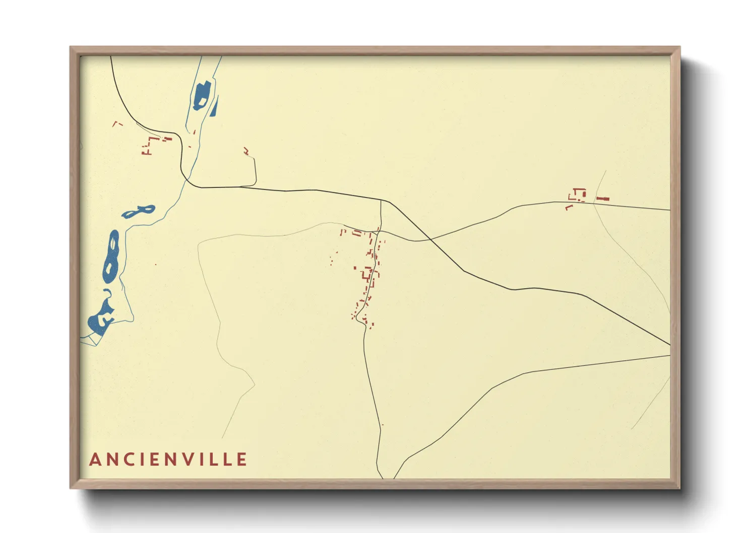 Une affiche de carte sur Ancienville