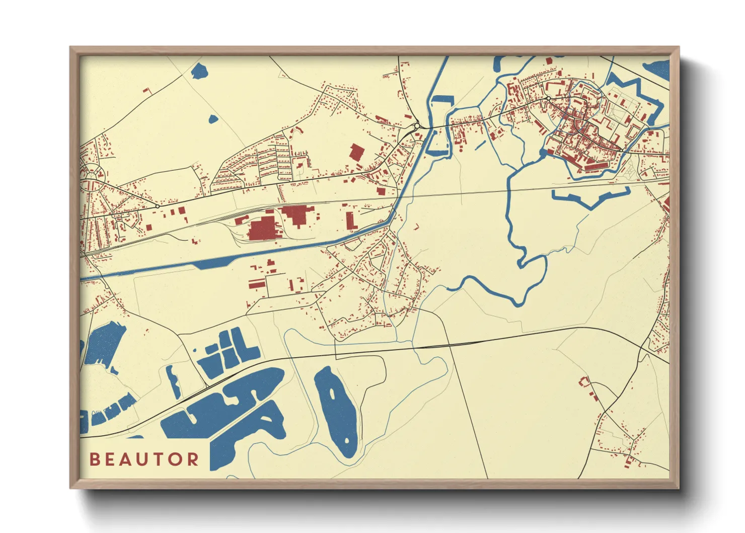 Une affiche de carte sur Beautor