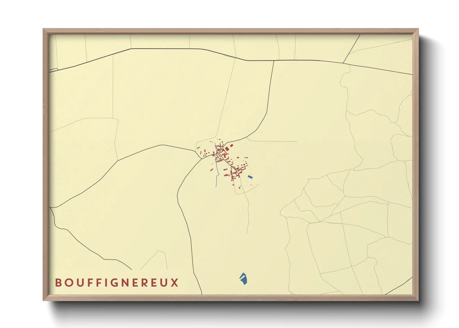 Une affiche de carte sur Bouffignereux