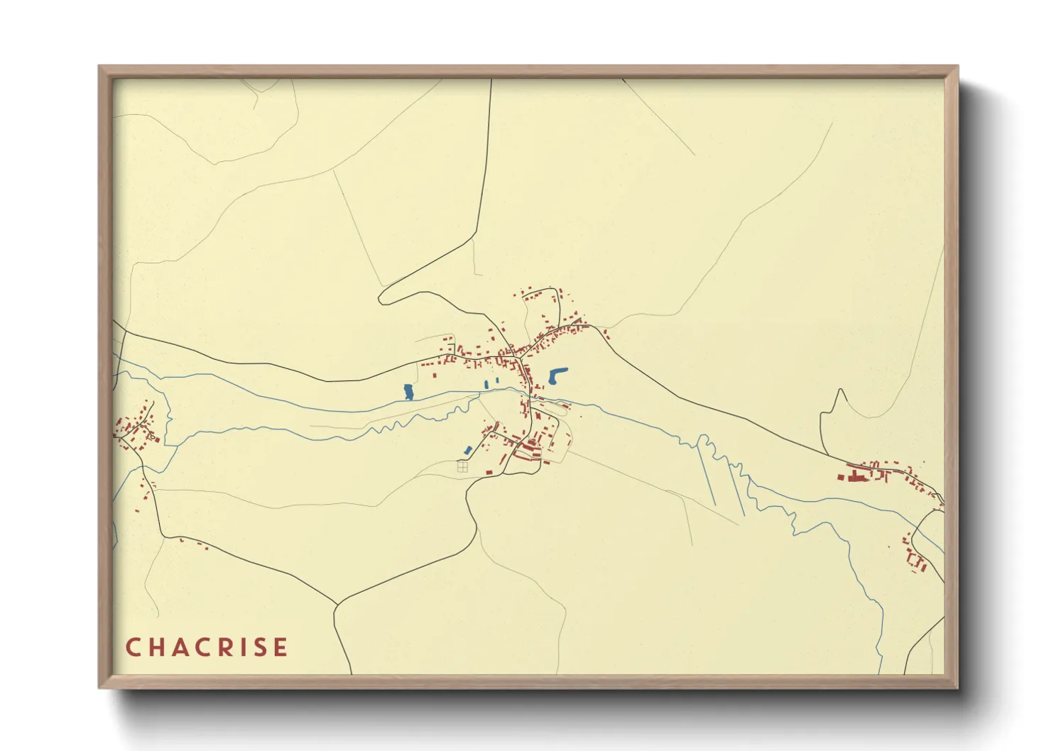 Une affiche de carte sur Chacrise
