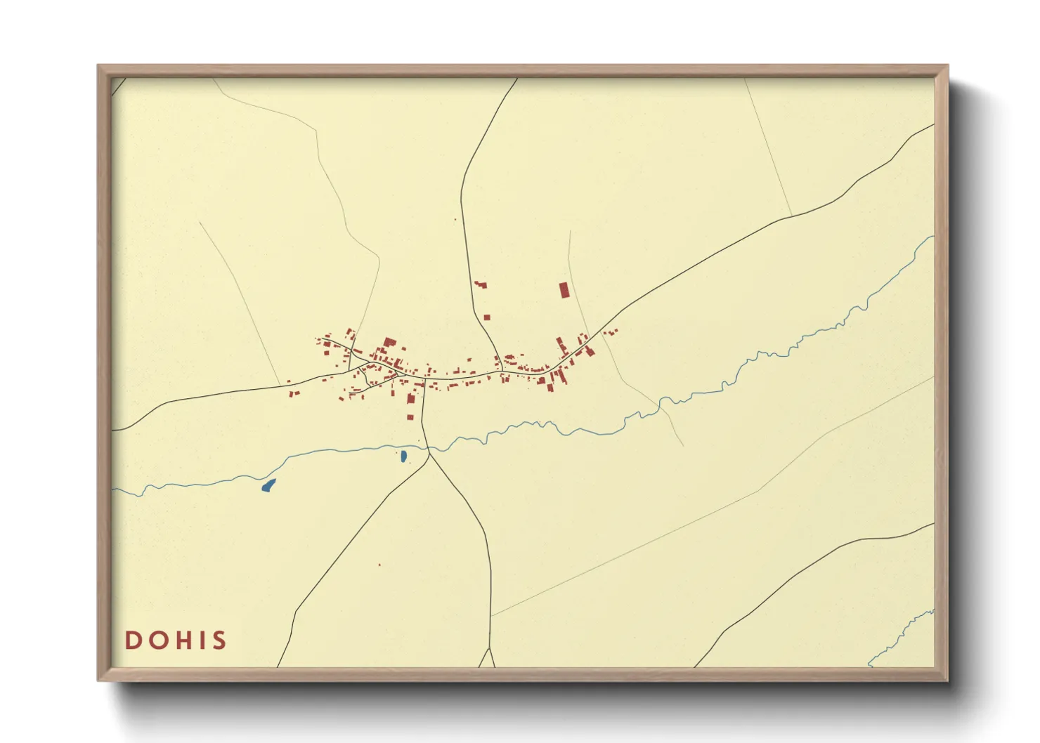 Une affiche de carte sur Dohis