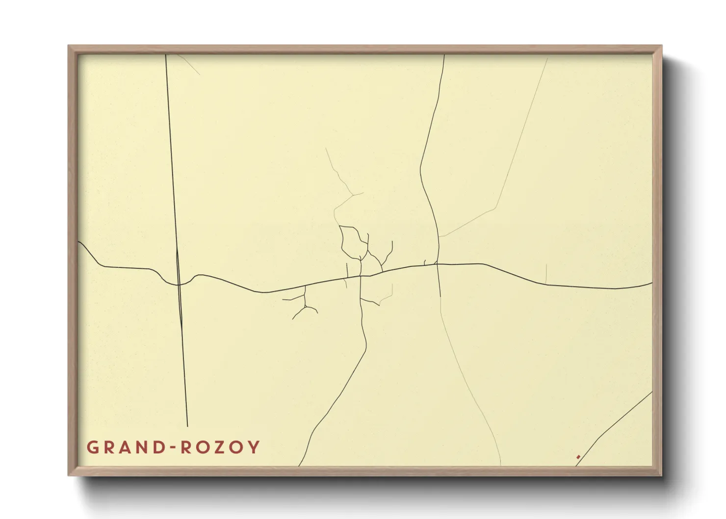 Une affiche de carte sur Grand-Rozoy