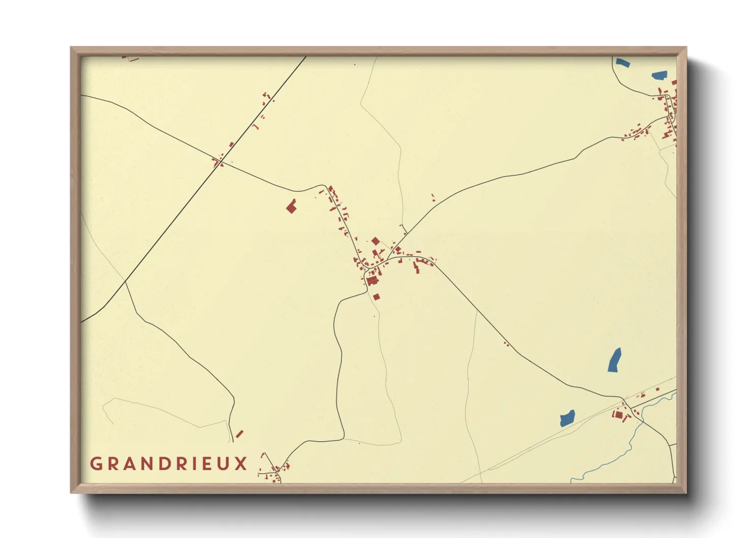 Une affiche de carte sur Grandrieux