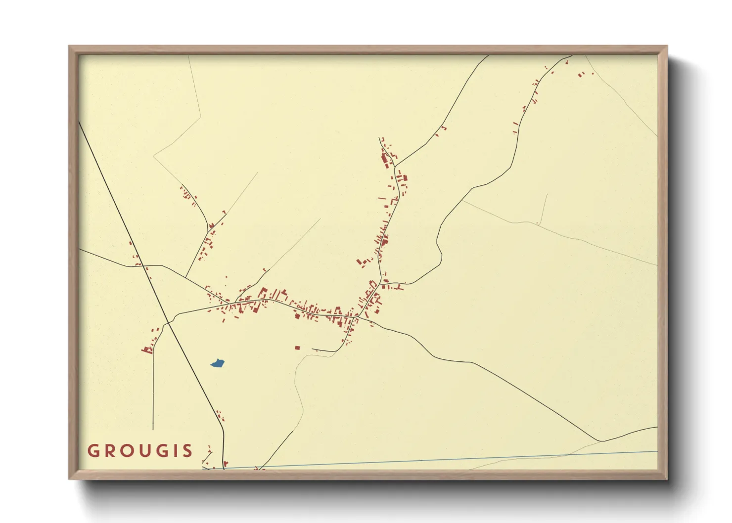 Une affiche de carte sur Grougis