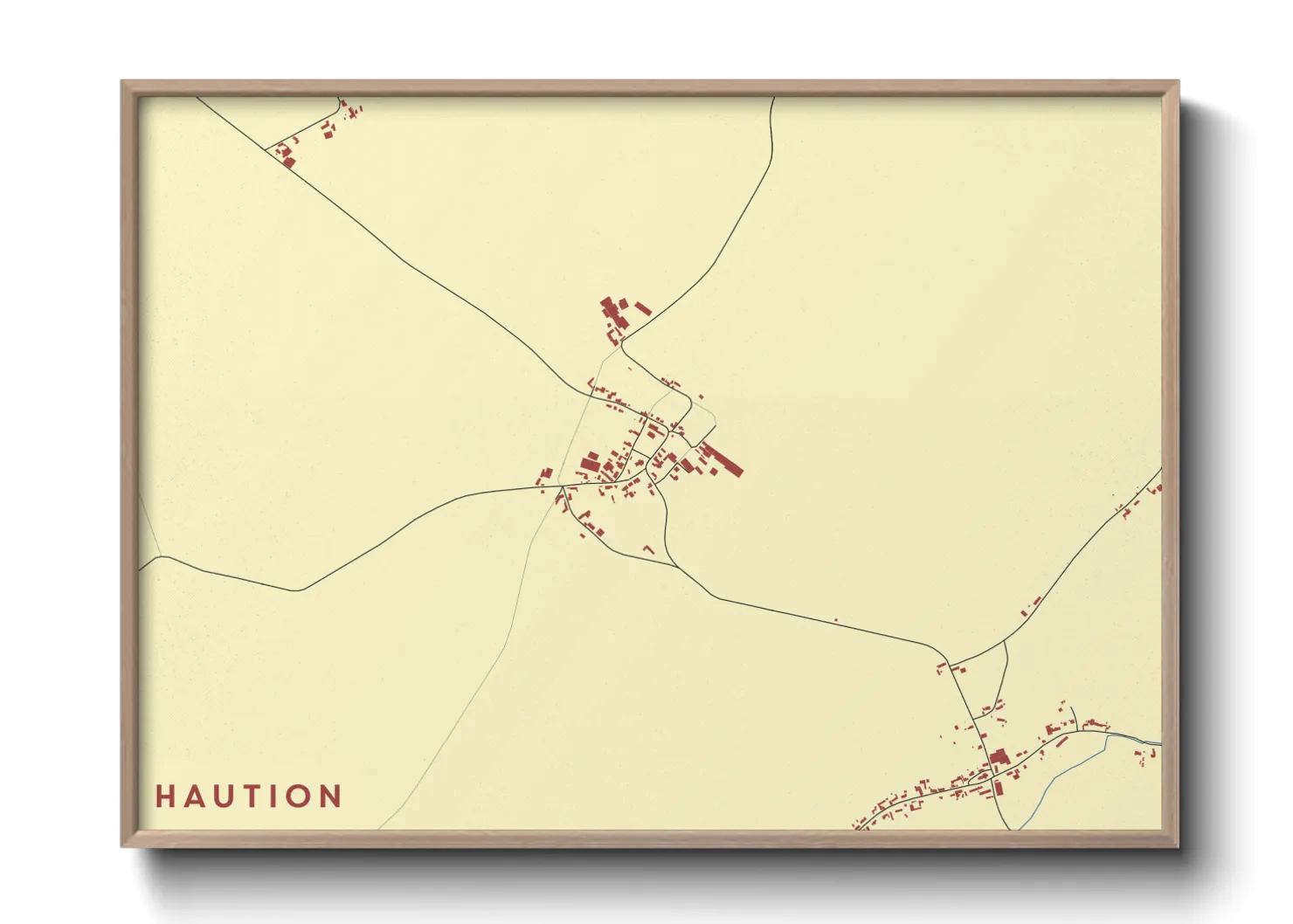 Une affiche de carte sur Haution