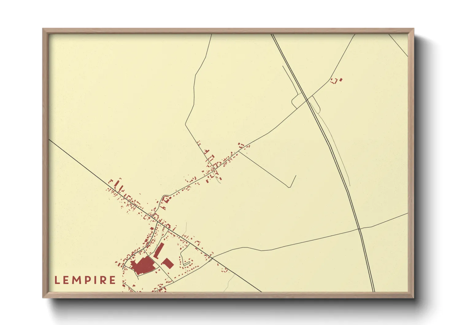 Une affiche de carte sur Lempire