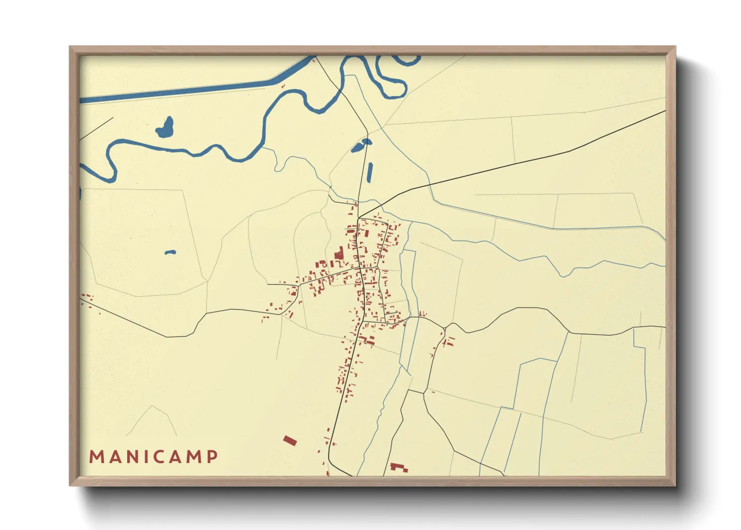 Une affiche de carte sur Manicamp