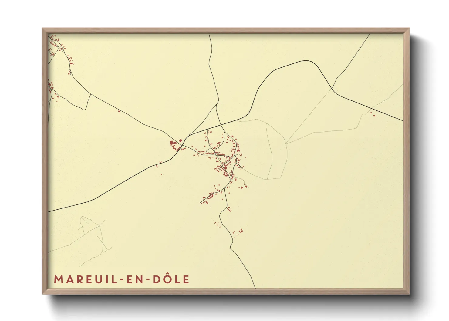 Une affiche de carte sur Mareuil-en-Dôle