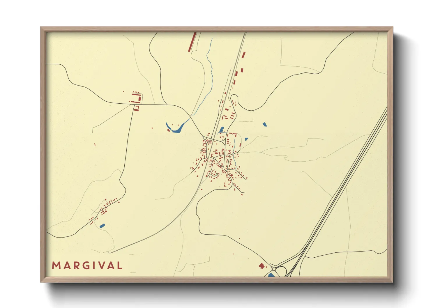 Une affiche de carte sur Margival