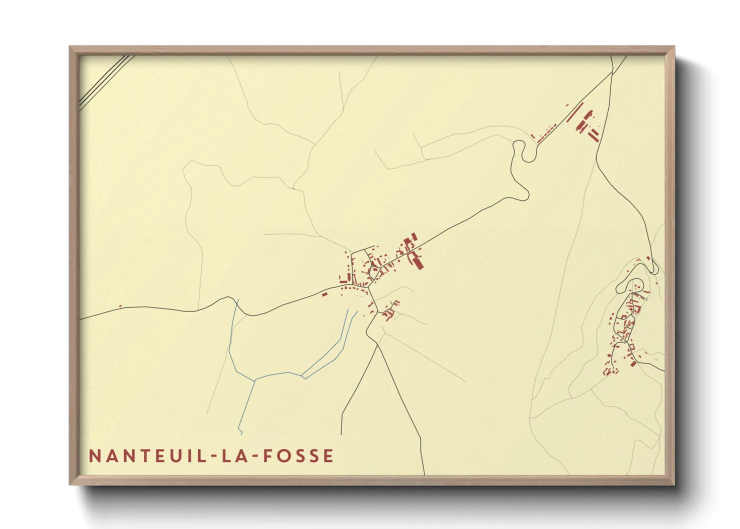 Une affiche de carte sur Nanteuil-la-Fosse