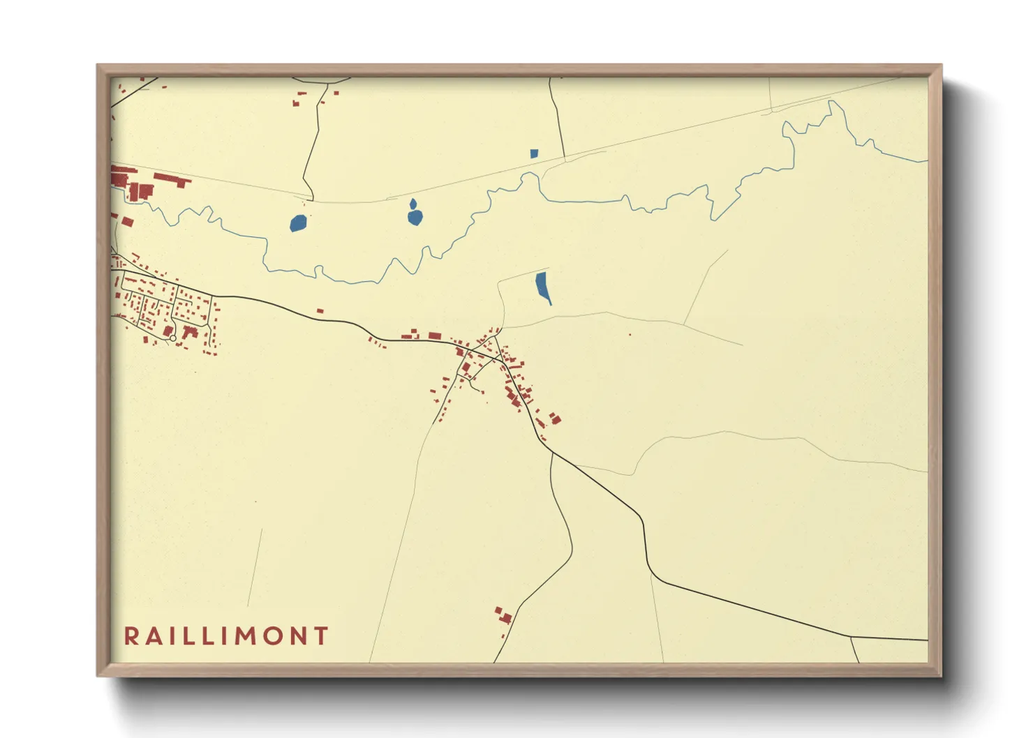 Une affiche de carte sur Raillimont