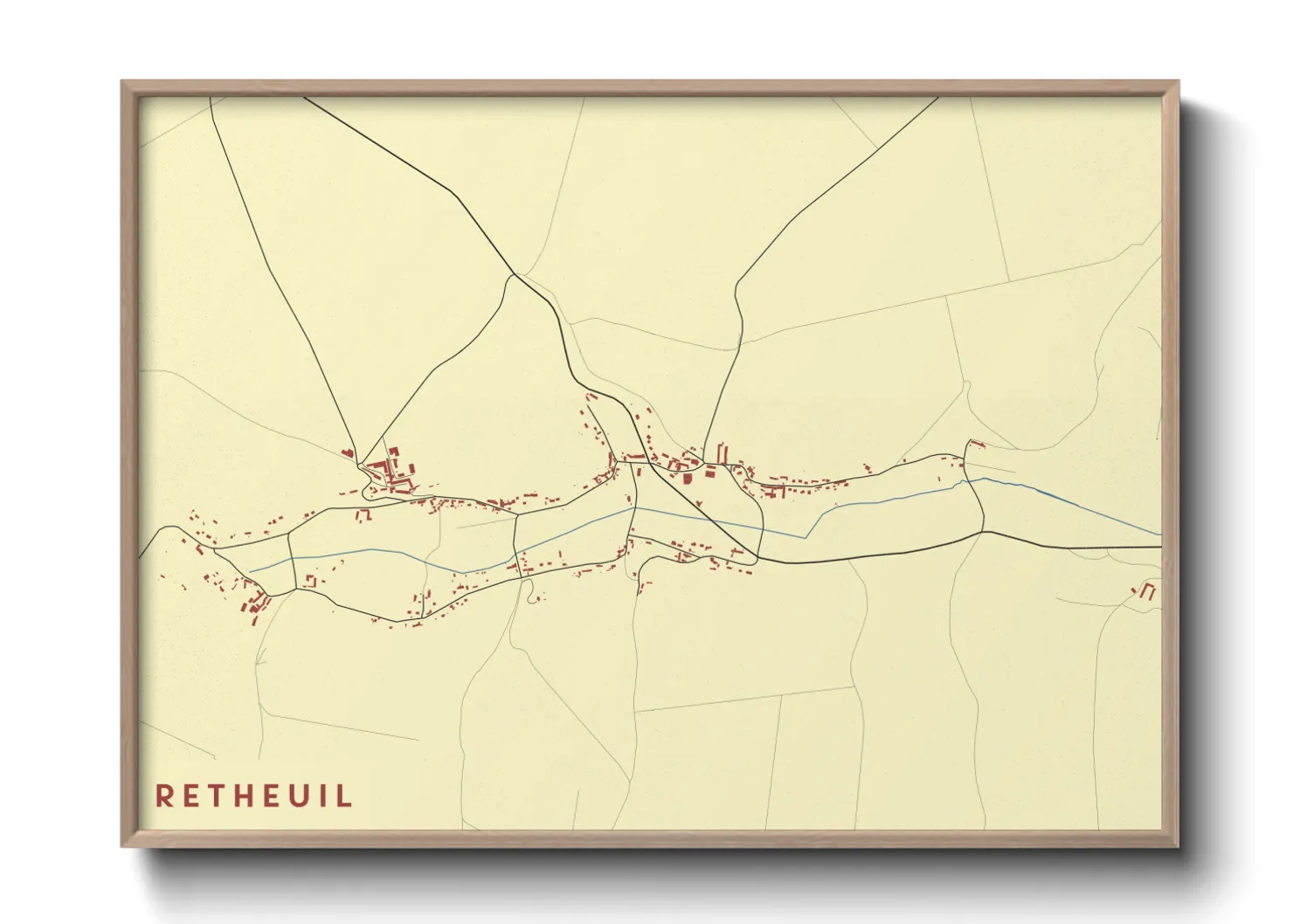 Une affiche de carte sur Retheuil