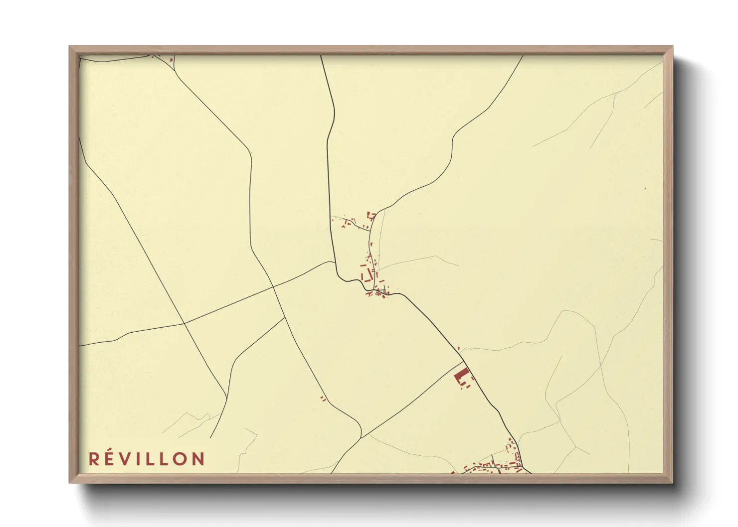 Une affiche de carte sur Révillon
