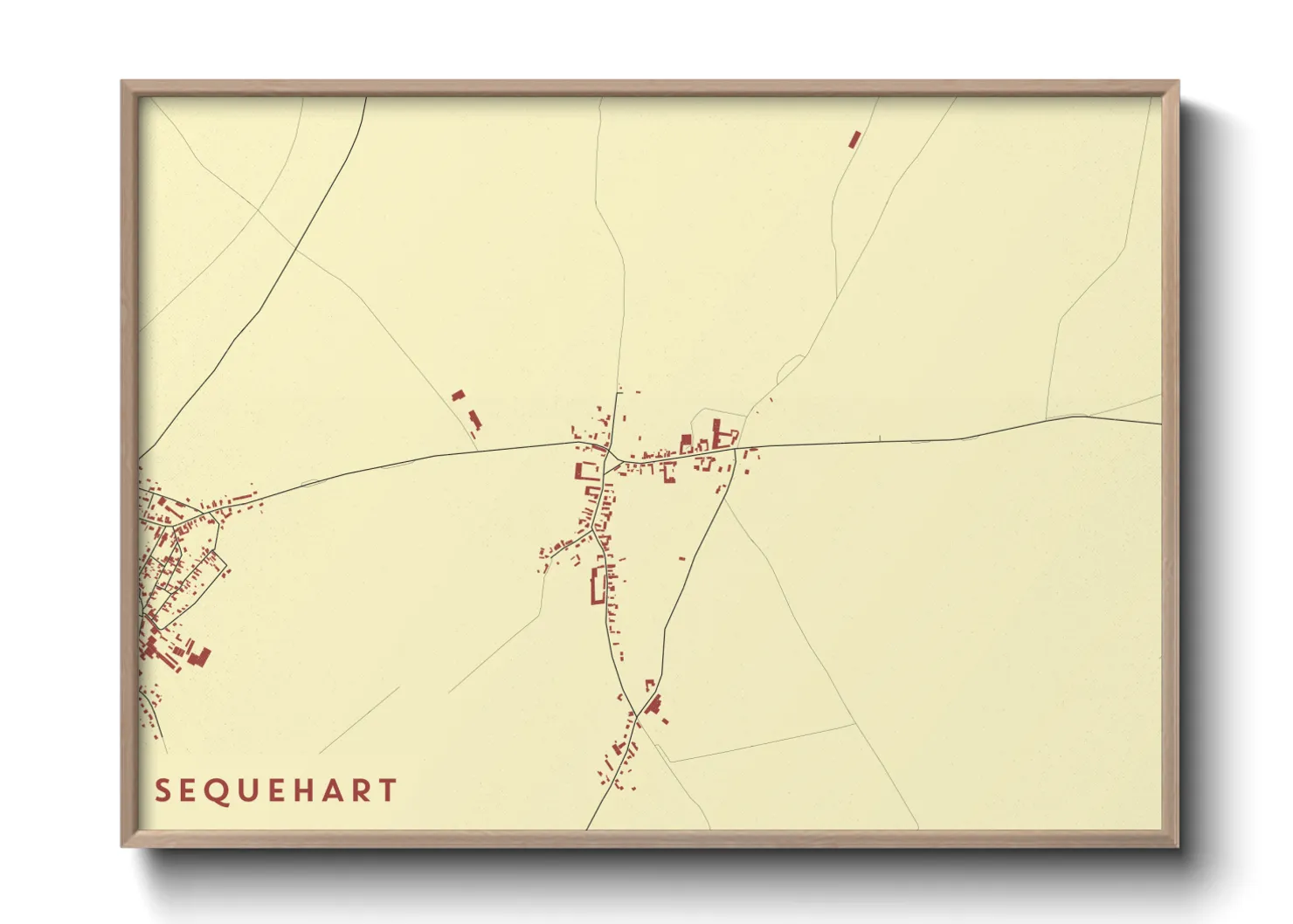 Une affiche de carte sur Sequehart
