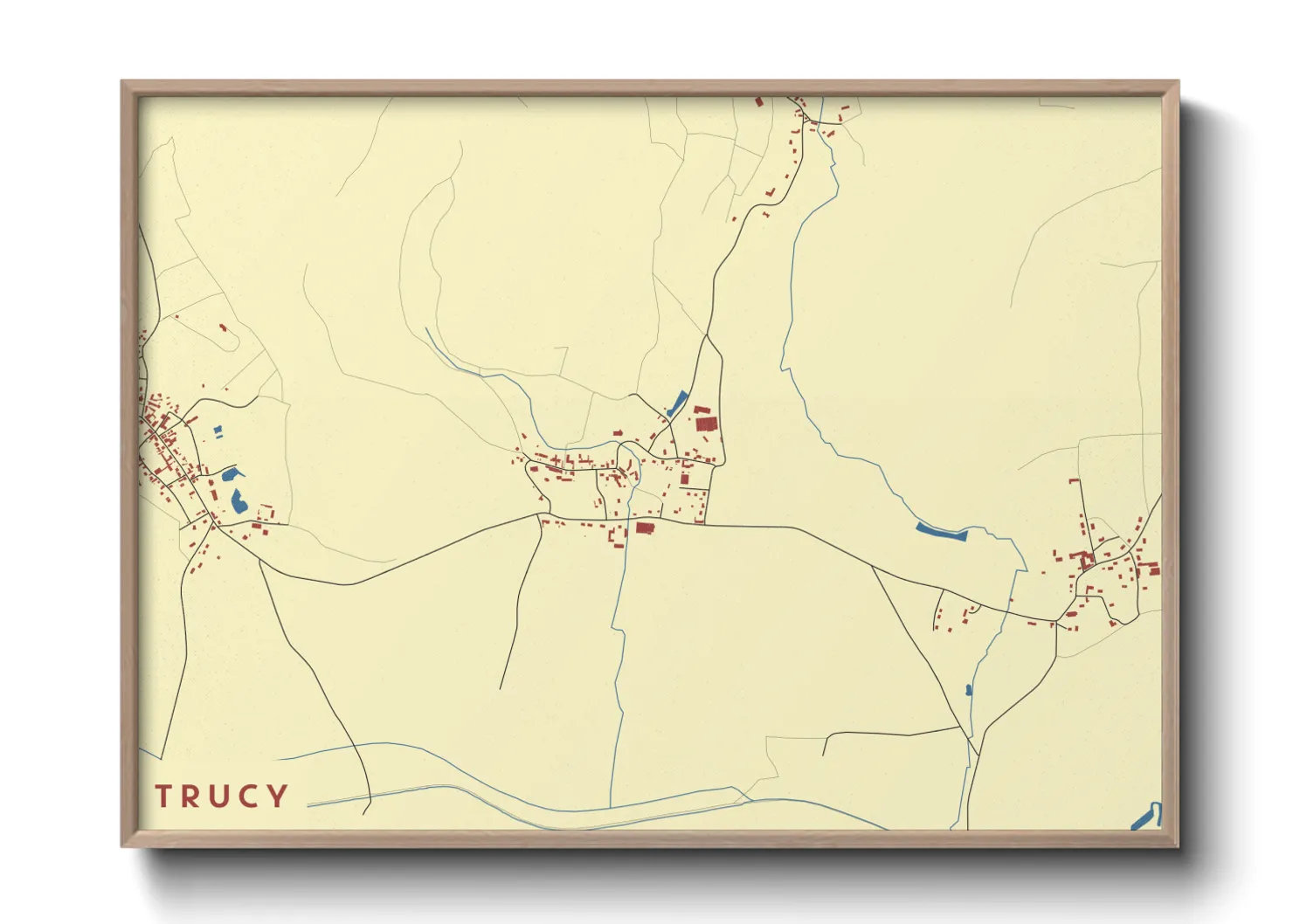 Une affiche de carte sur Trucy