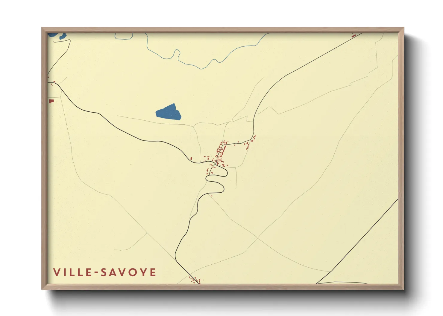 Une affiche de carte sur Ville-Savoye