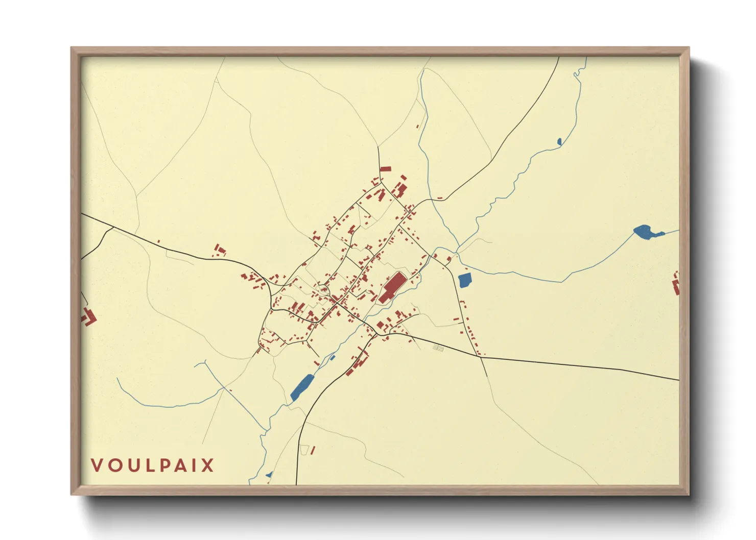 Une affiche de carte sur Voulpaix