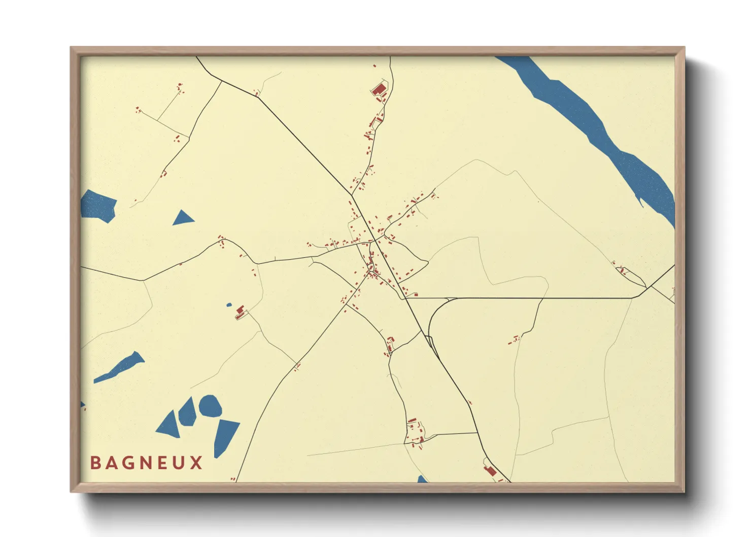 Une affiche de carte sur Bagneux