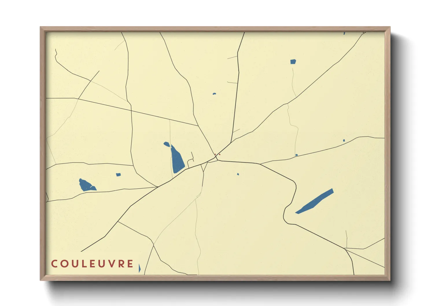 Une affiche de carte sur Couleuvre