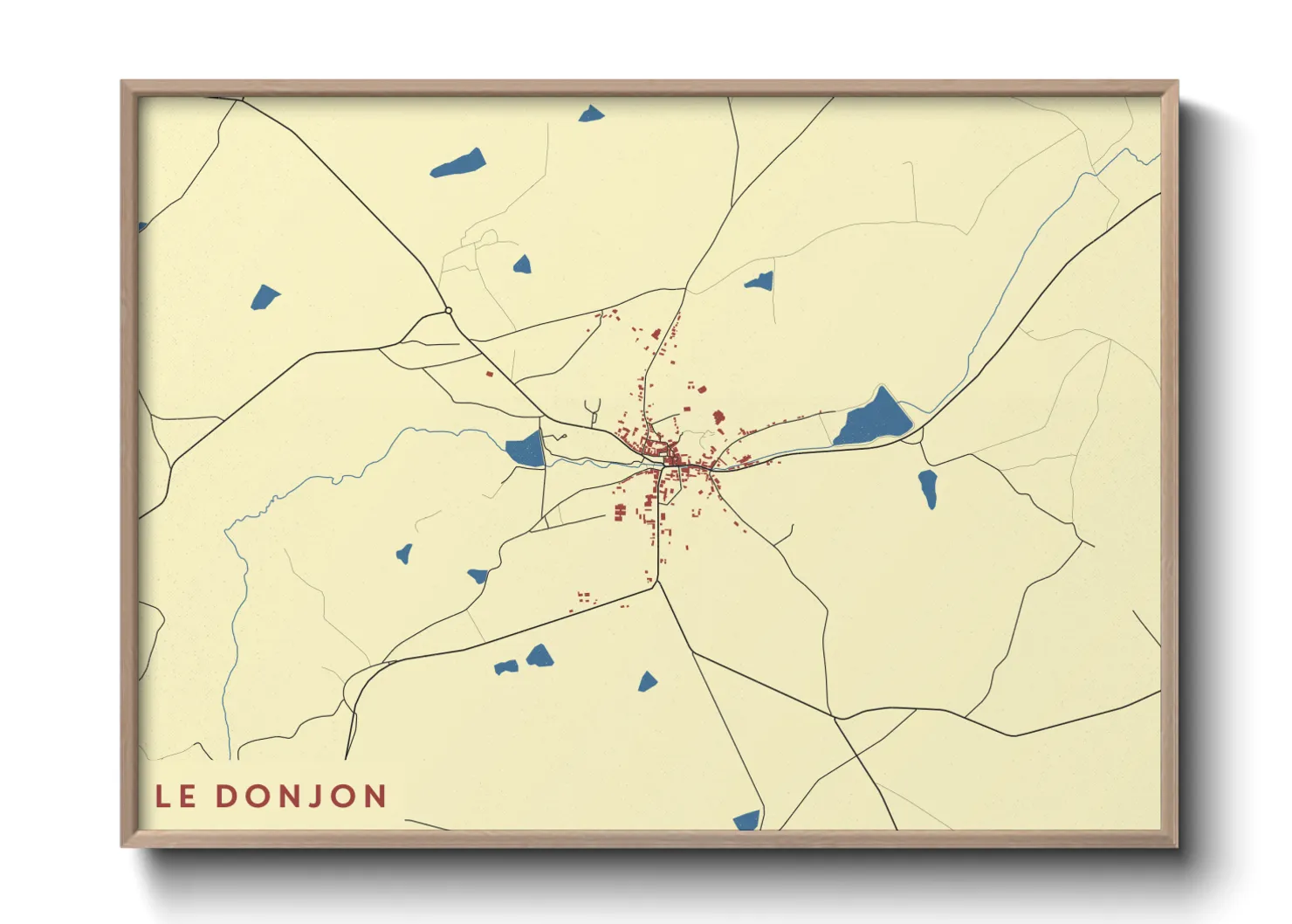Une affiche de carte sur Le Donjon