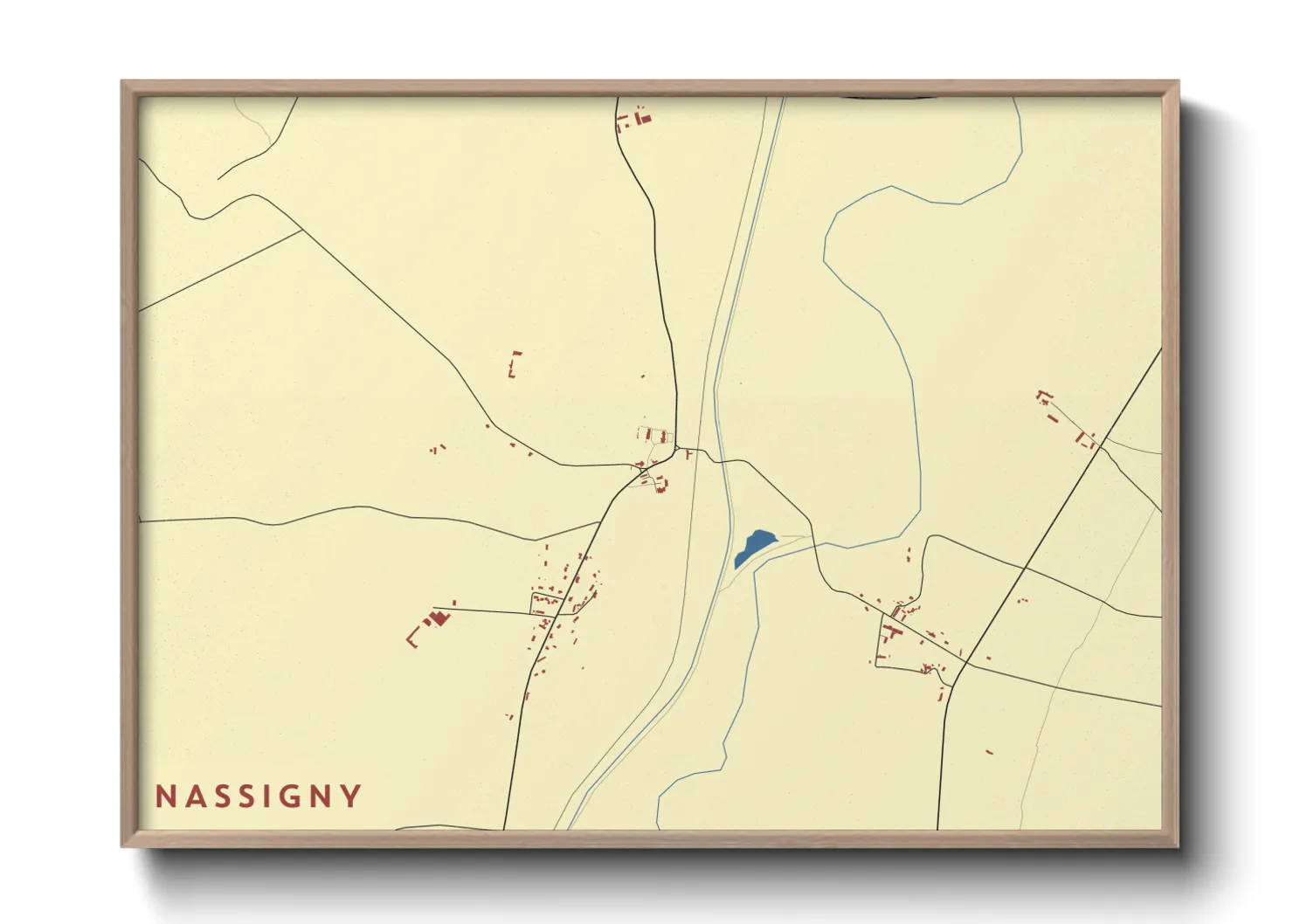 Une affiche de carte sur Nassigny