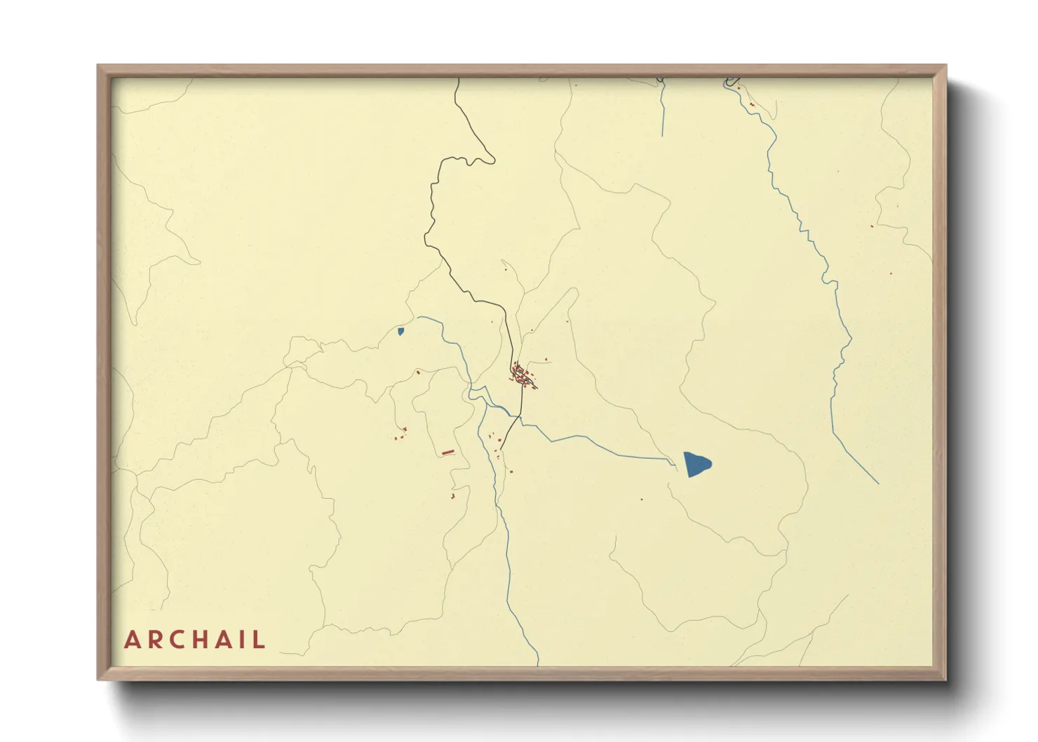 Une affiche de carte sur Archail