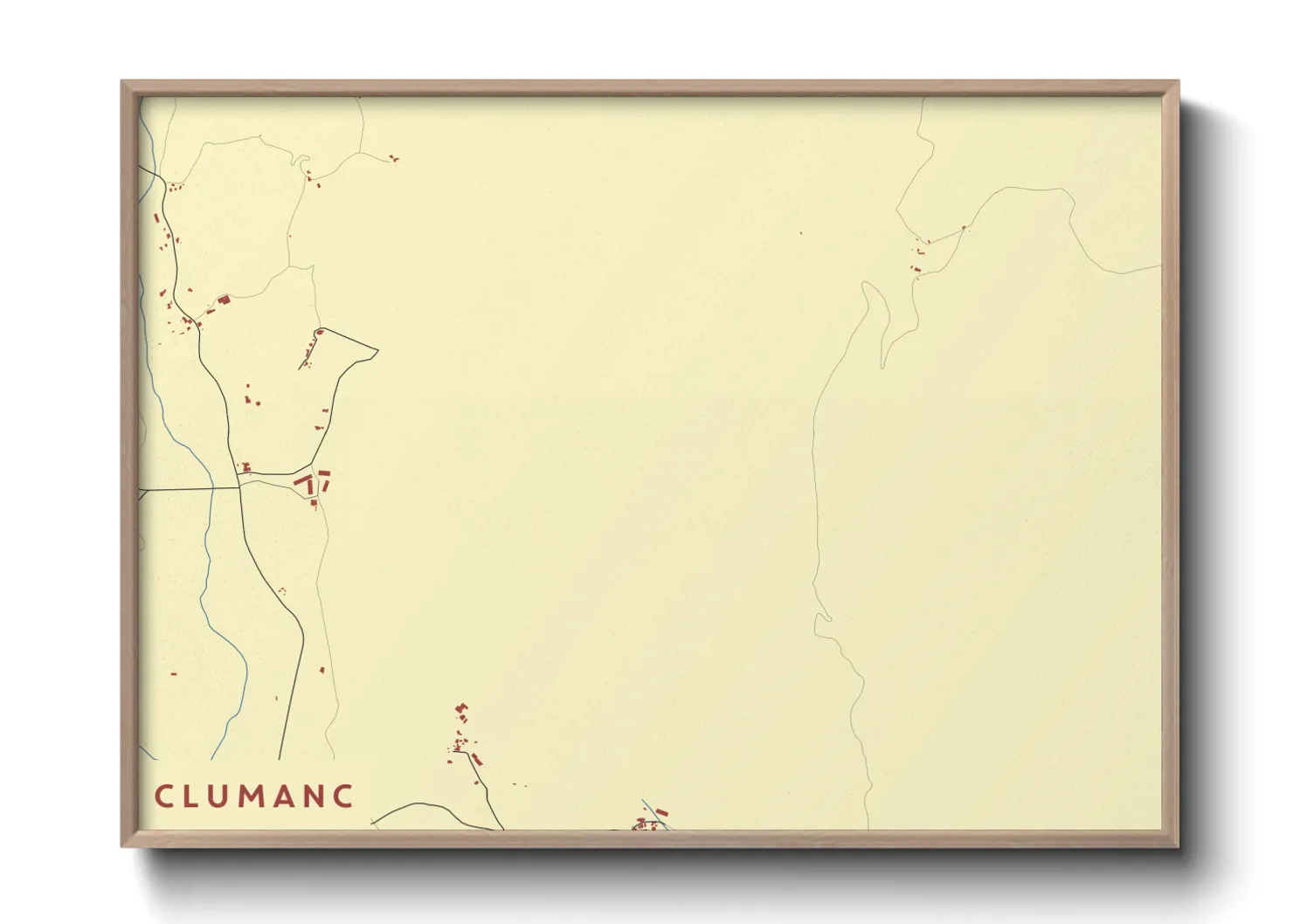 Une affiche de carte sur Clumanc