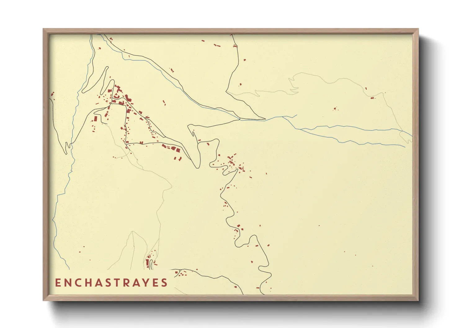 Une affiche de carte sur Enchastrayes