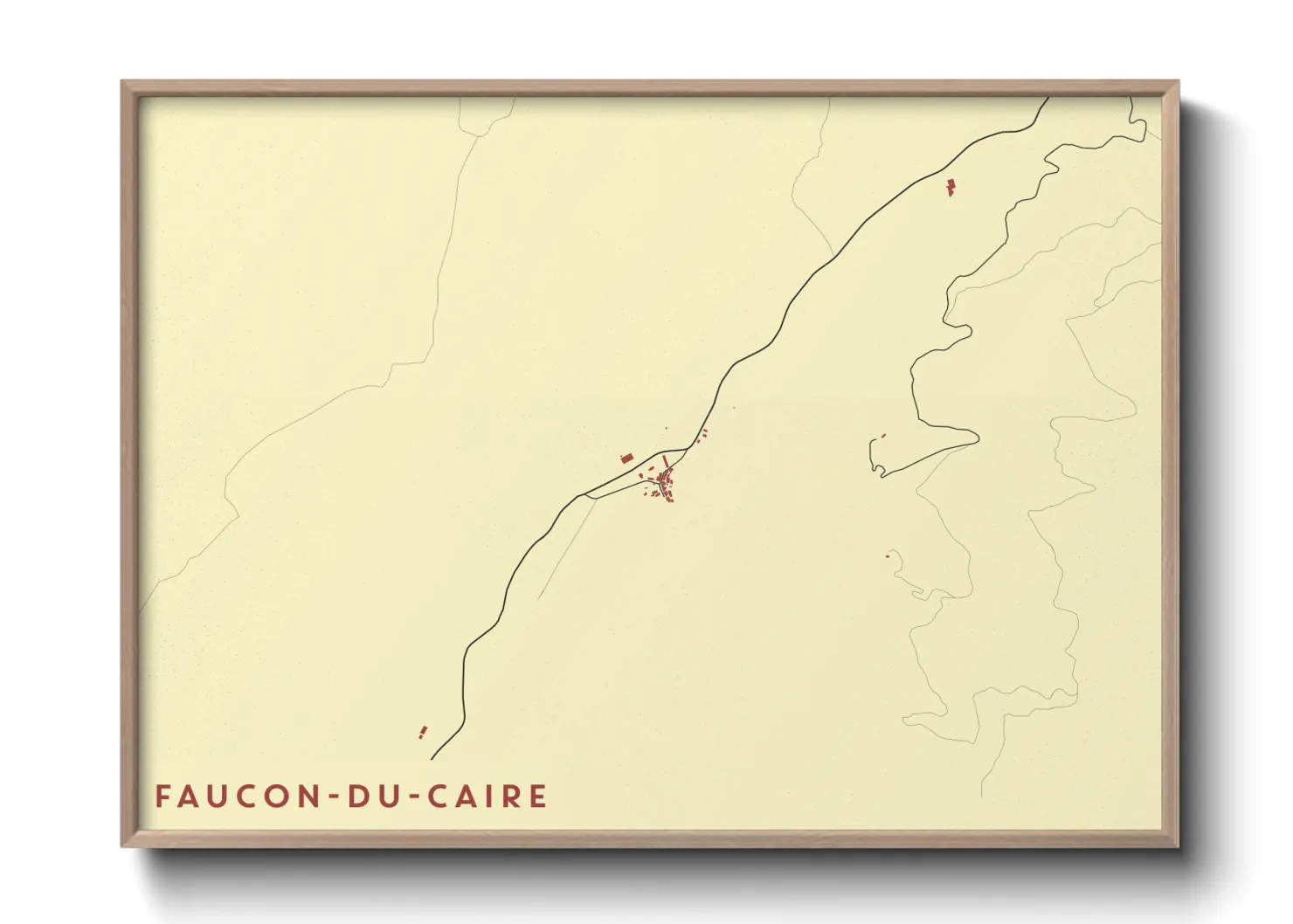 Une affiche de carte sur Faucon-du-Caire
