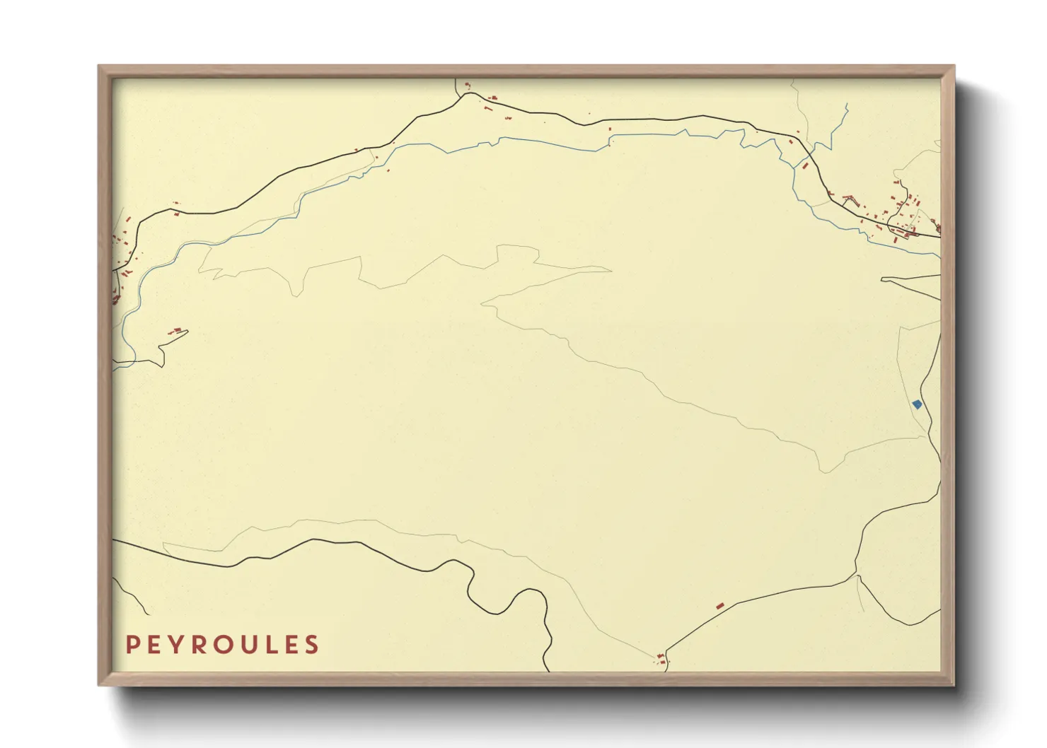 Une affiche de carte sur Peyroules