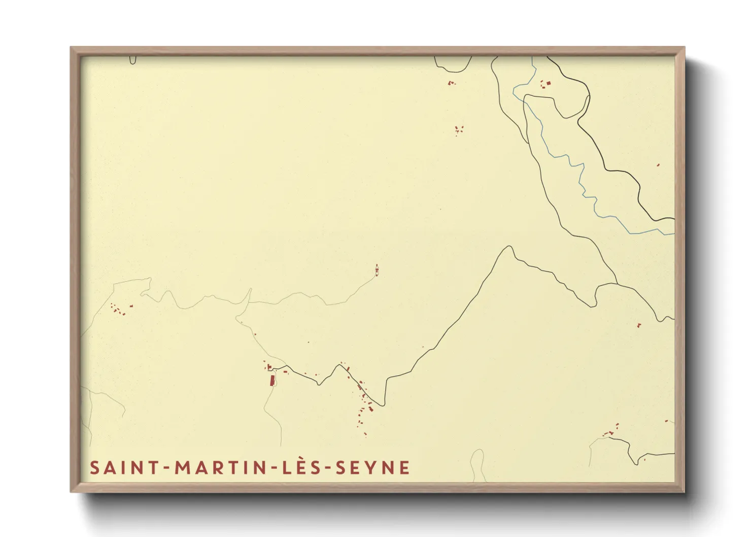 Une affiche de carte sur Saint-Martin-lès-Seyne