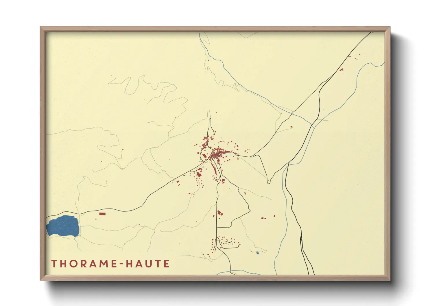 Une affiche de carte sur Thorame-Haute