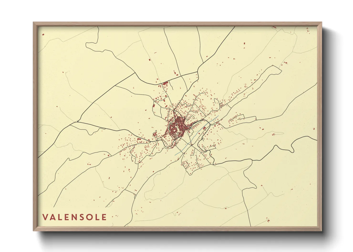 Une affiche de carte sur Valensole