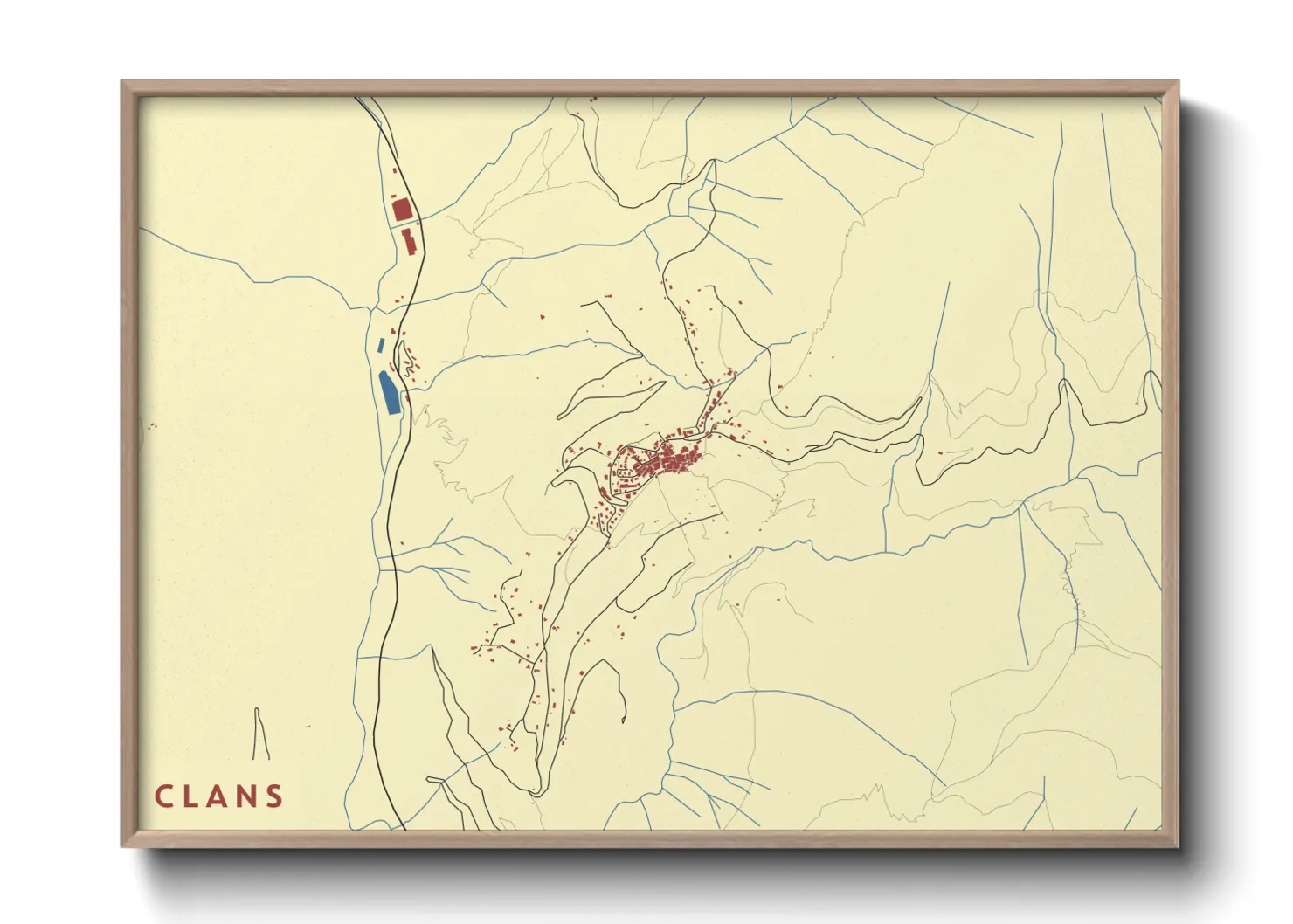 Une affiche de carte sur Clans