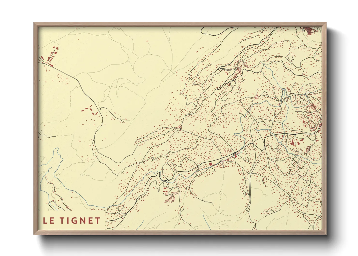 Une affiche de carte sur Le Tignet