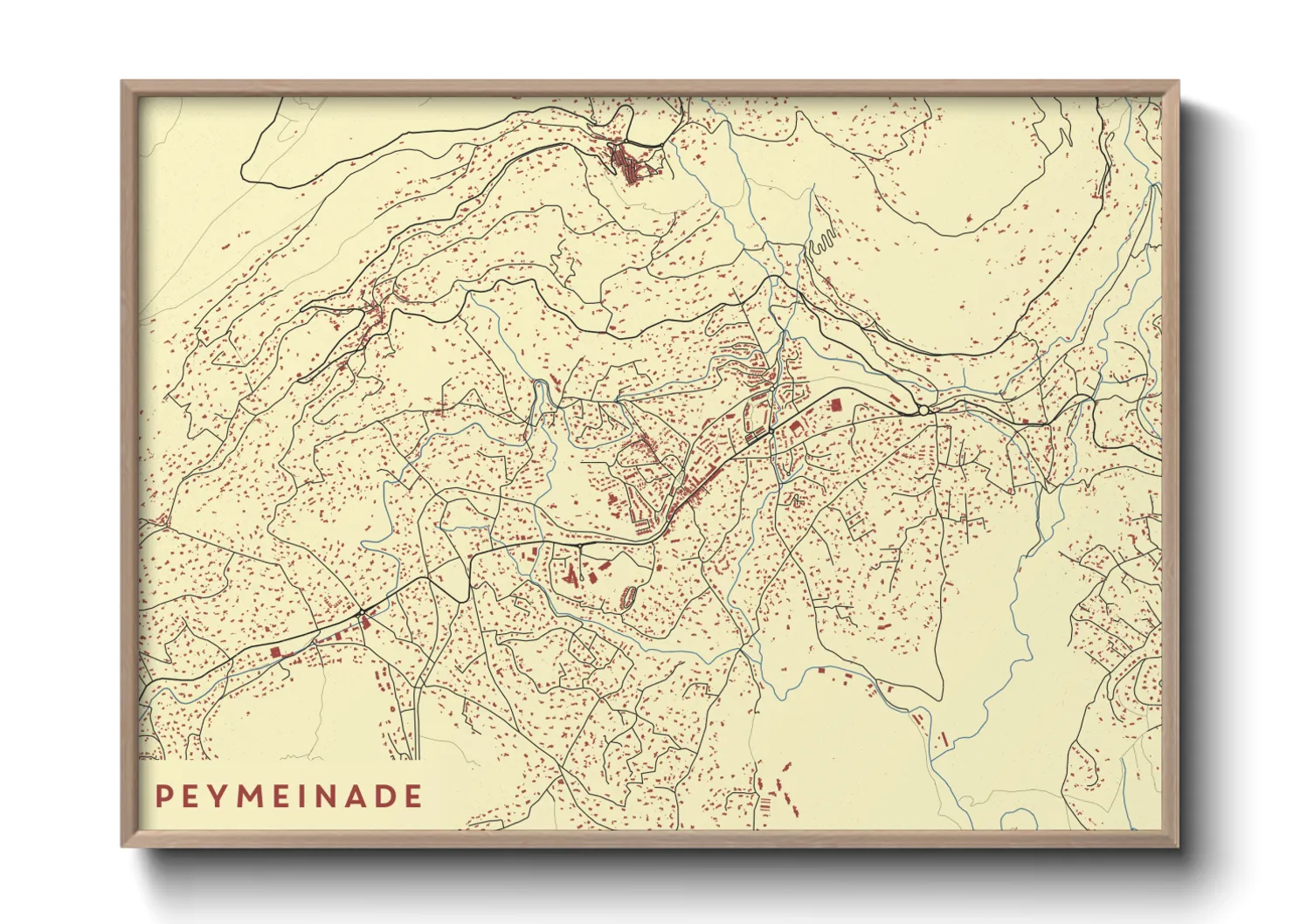 Une affiche de carte sur Peymeinade