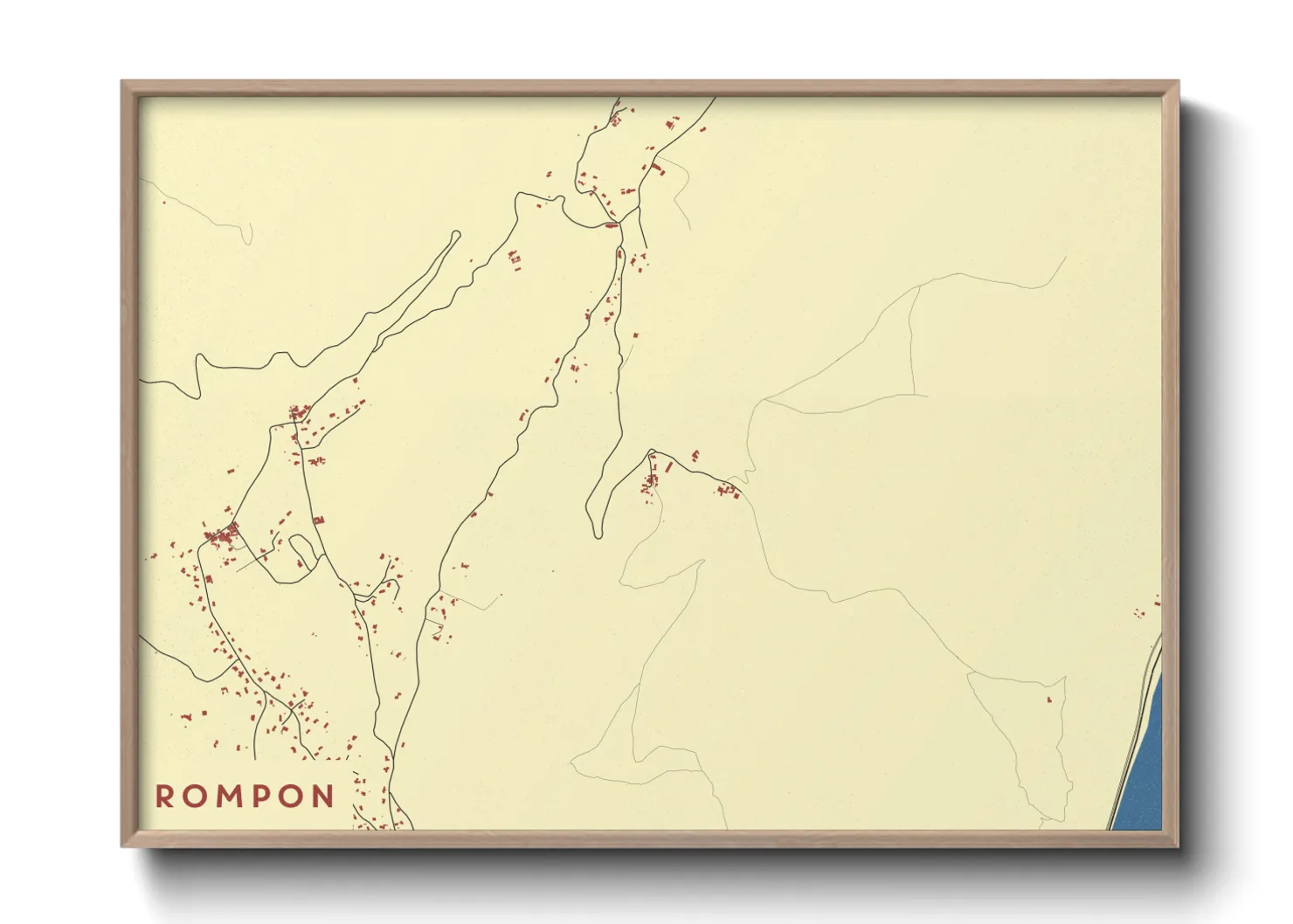 Une affiche de carte sur Rompon