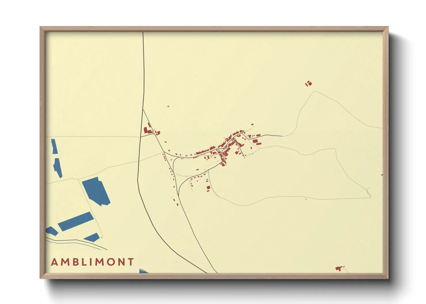 Une affiche de carte sur Amblimont