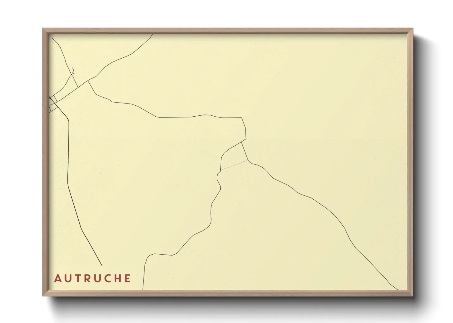Une affiche de carte sur Autruche