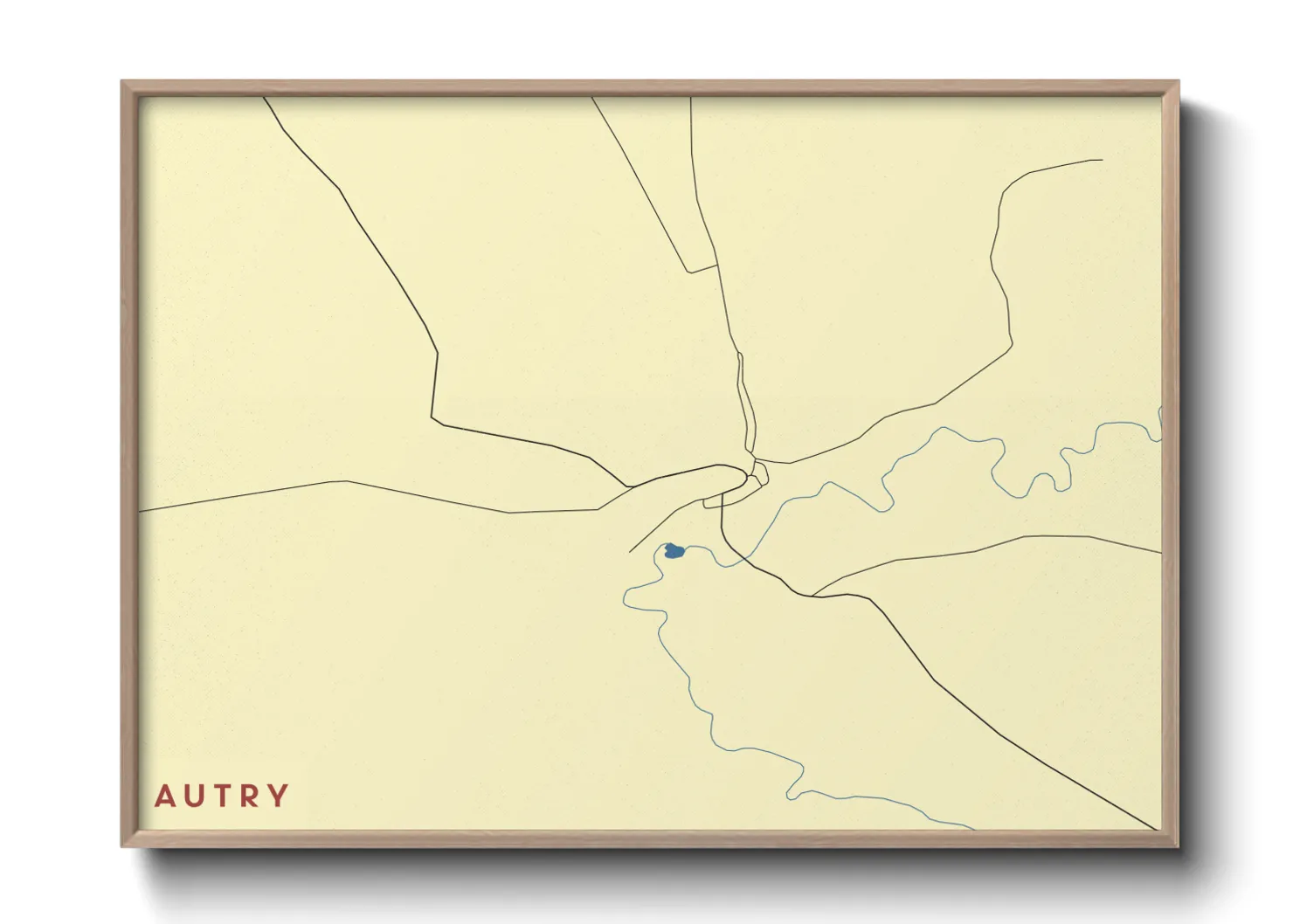 Une affiche de carte sur Autry