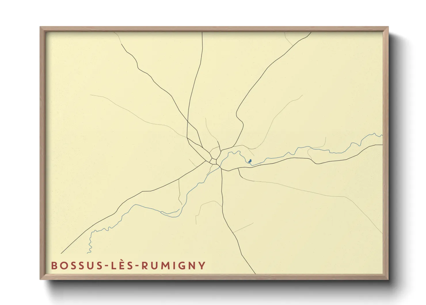 Une affiche de carte sur Bossus-lès-Rumigny
