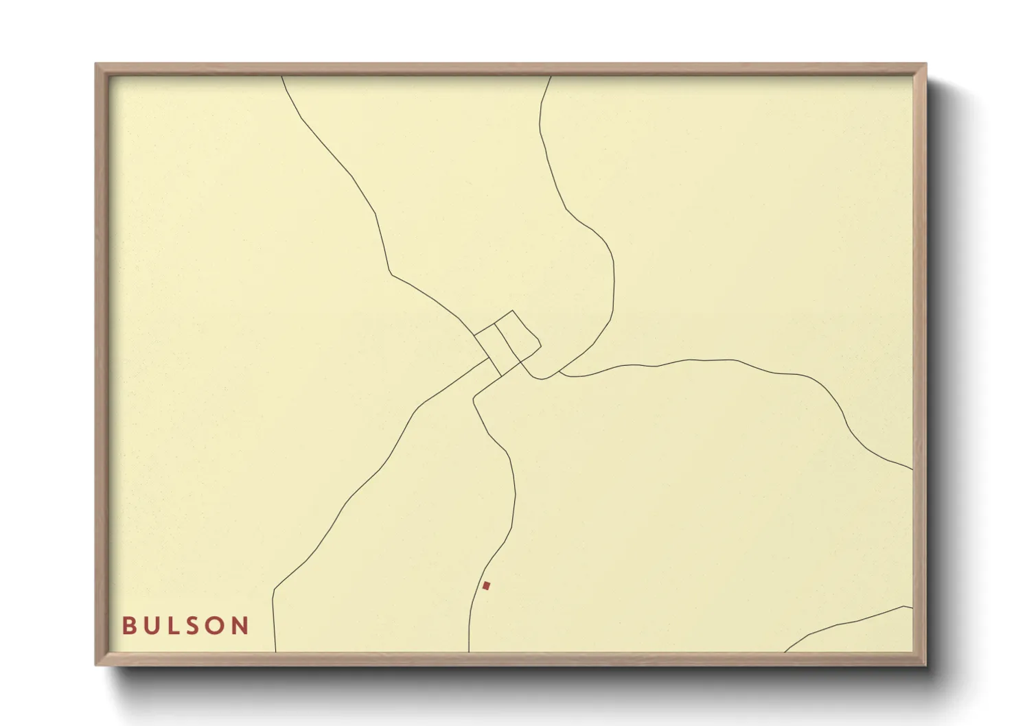Une affiche de carte sur Bulson
