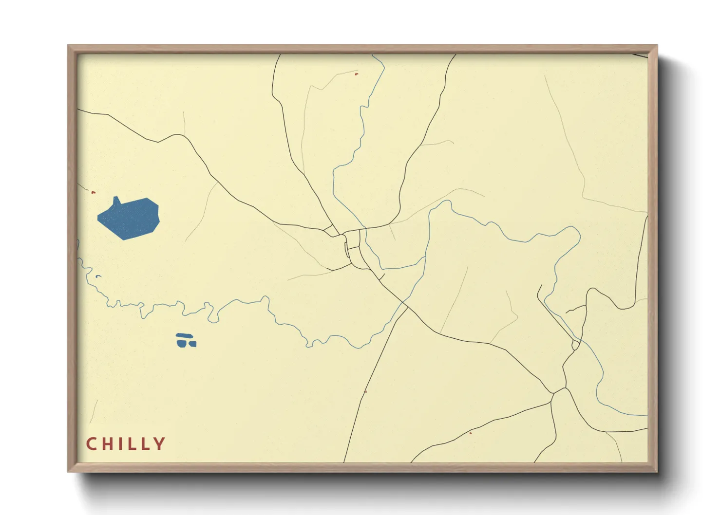 Une affiche de carte sur Chilly